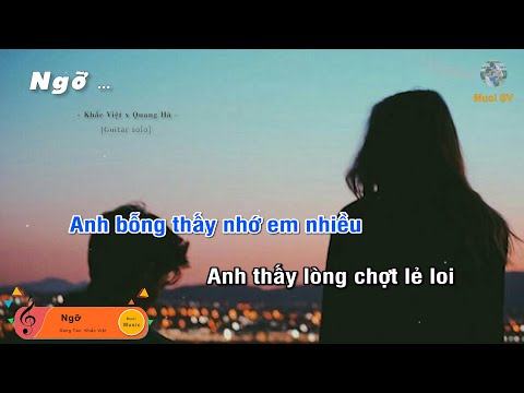 Ngỡ - Quang Hà (Guitar beat solo karaoke), Muoi Music | Muối SV