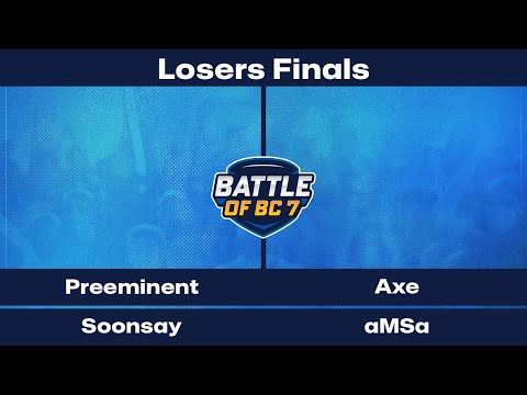 Preeminent & Soonsay vs Axe & aMSa - Losers Finals - Melee Doubles | BoBC7