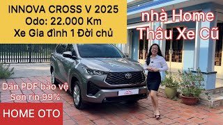 Innova Cross V 2025 màu nâu đồng odo 22 ngàn Sơn rin 99% 1 chủ gia đìn