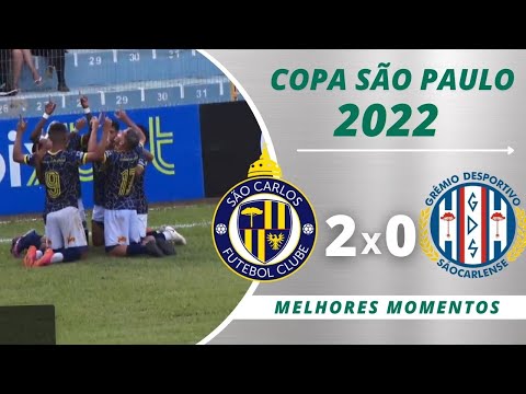 SAO CARLOS 2 X 0 GREMIO SAO-CARLENSE | COPA SAO PAULO JUNIOR 2022 | 03/01/22
