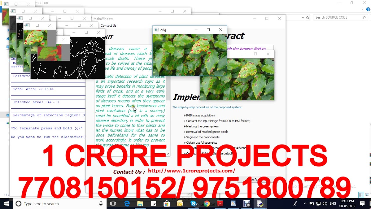 Identification Of Plant Leaf Diseases Using Image Processing Techniques Using Python