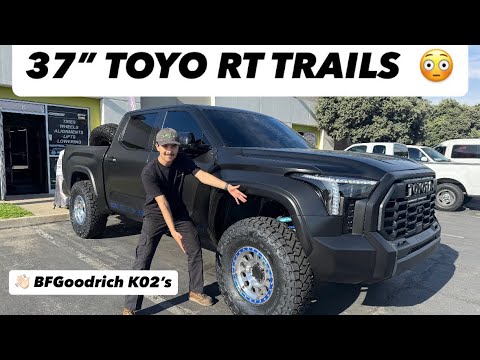 37” Toyo RT Trails installed on my 3rd Gen Widebody Tundra!! 