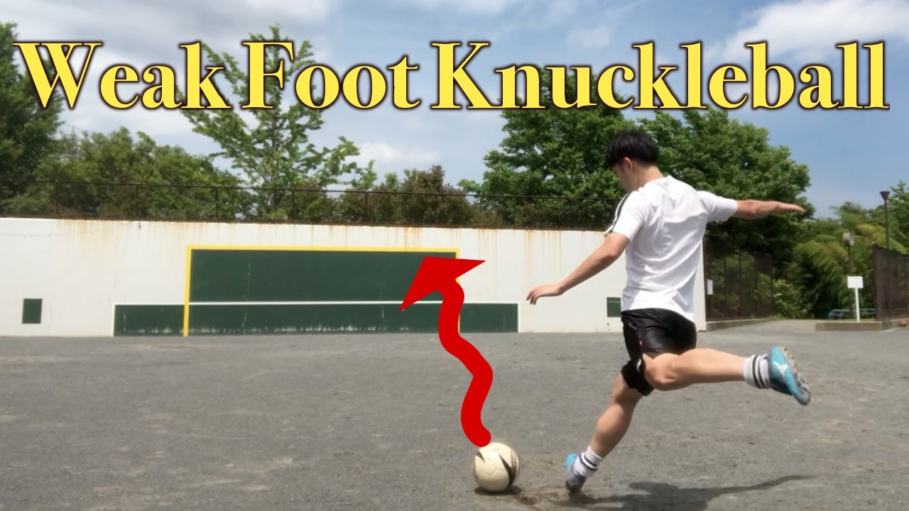 1,000,000 Shooting Progress | Weak Foot Knuckleball Free Kick Practice | Shot 65072