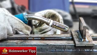 MAG schweißen Basics  -  vorbereiten des Schweißgerätes und Grundlagen.