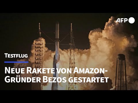 Neue Rakete von Amazon-Gründer Bezos zu Testflug gestartet | AFP