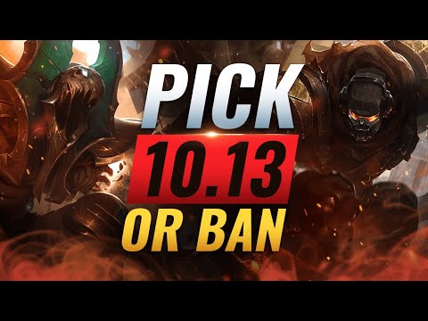OP PICK or BAN: BEST Builds For EVERY Role - League of Legends Patch 10.13