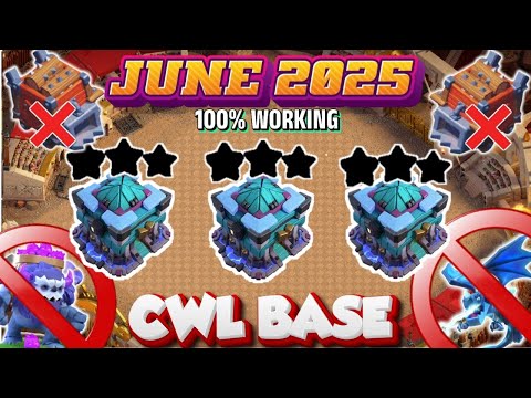 BEST-10 UNBEATEN TH13 CWL BASE WITH LINK + REPLAY || TH13 CWL BASE ANTI 3 STAR || TH13 BEST 2025