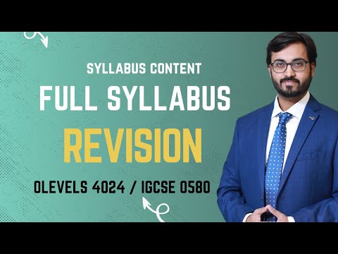 FULL SYLLABUS REVISION AND PAPER ATTEMPTING | O LEVELS 4024 | IGCSE 0580