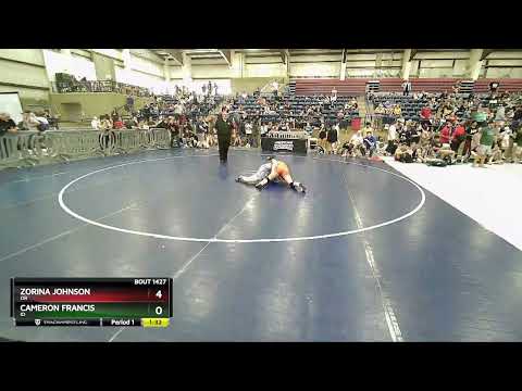 119 Lbs Quarterfinal - Zorina Johnson, OR Vs Cameron Francis, ID 35a0