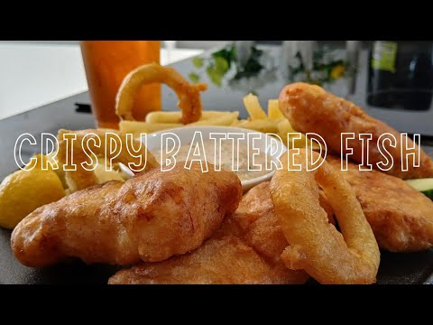 EASY CRISPY BATTERED FISH RECIPE HOW TO MAKE CRISPY BEER BATTER FISH VIDEO #fish #howtomake #recipe