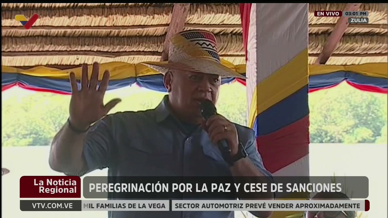 Diosdado Cabello en peregrinación en el estado Zulia, 25 de mayo de 2026