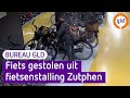 Fietsendief steelt e-bike in fietsenstalling | Bureau GLD