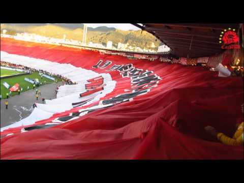 "Ind. Santa Fe 3 Nacional 2 Liga 2014 | LA FUERZA DE UN PUEBLO - UNA SOLA HINCHADA" Barra: La Guardia Albi Roja Sur • Club: Independiente Santa Fe