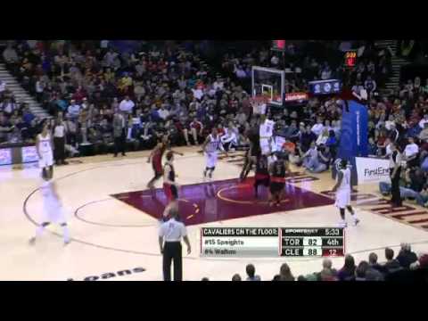 Dunk of the Night - C.J. Miles's Powerful DUNK | Raptors vs Cavaliers | Feb 27, 2013