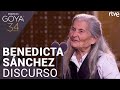 BENEDICTA SÁNCHEZ, MEJOR ACTRIZ REVELACIÓN | Premios Goya 2020