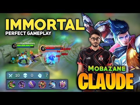 Claude Perfect Rotation Gameplay [ Top Global Claude Best Build ] By Mobazane - Mobile Legends