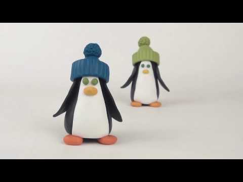 Polymer Clay Penguin Ornament by Karen Pasieka