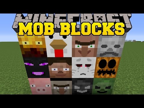 PopularMMOs - Minecraft: MOB BLOCKS (GAIN THE POWER OF MOBS, & CREATE THEM!) Mod Showcase