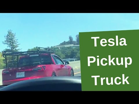 First Tesla Pickup Truck Rare Sighting