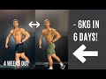 HOW I LOST 6KG IN 6 DAYS | FULL TRAINING AND DIET EXPLAINED | 4 WEEKS OUT.