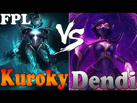 Dota 2 - Dendi vs Kuroky and others players 6000+ MMR Plays Faceit Pro League - FPL