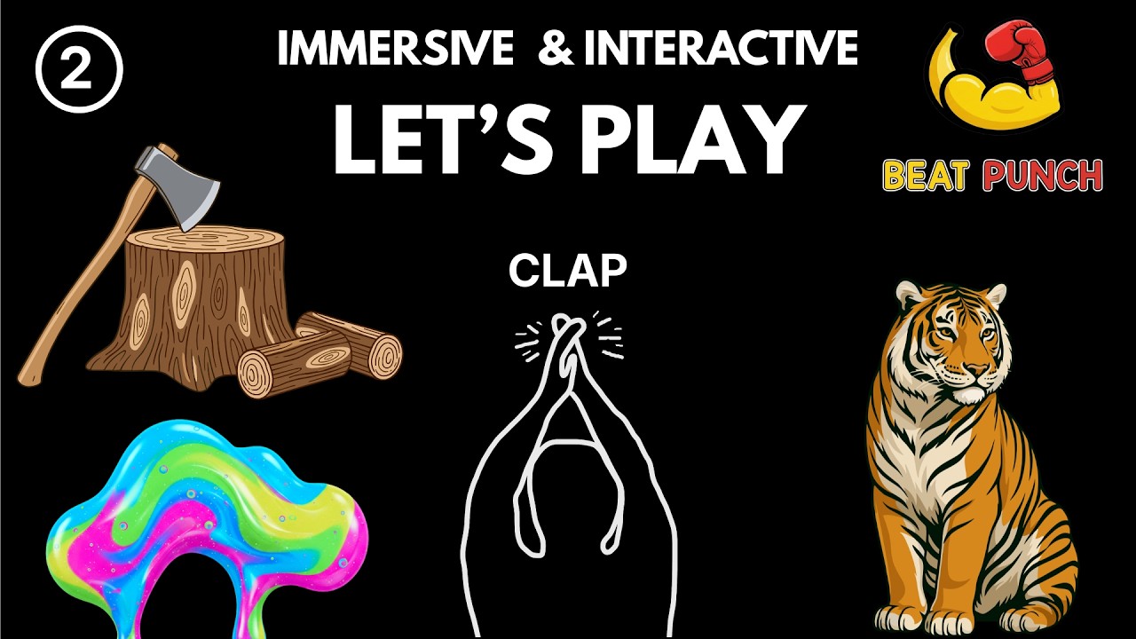 Immersive Interactive Warm-Up 02🔥 | Fun Workout Game | Say Hi, Move & Repeat! | Beat Punch
