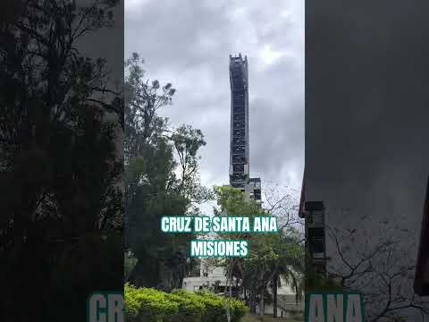MISIONES,CRUZ DE SANTA ANA, 83 METROS DE ALTURA 😲 #lupetv #misiones #santaana #cruz