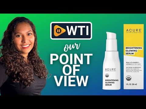 Acure Brightening Glowing Serum - WTI product video review