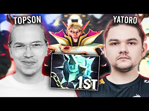 YATORO shows to TOPSON how to play INVOKER CARRY.. - 24 MINS DISASTAH!