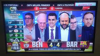 Benfica tem o empate garantido.... afinal é golo do Barcelona 😂😂😂