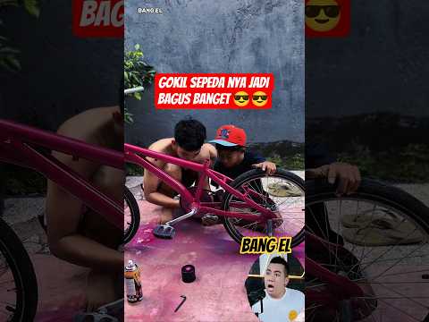 Modifikasi onthel balap ala gen z endingnya jadi bagus banget #shorts #reactionvideo #react#eldanboy