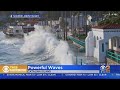 High Waves Spotted Crashing Into Catalina Island