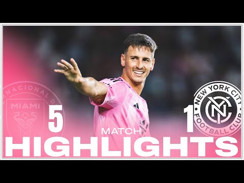 Match HIGHLIGHTS:  Inter Miami CF 5-1 New York City FC | Champions! Allende Hat Trick!