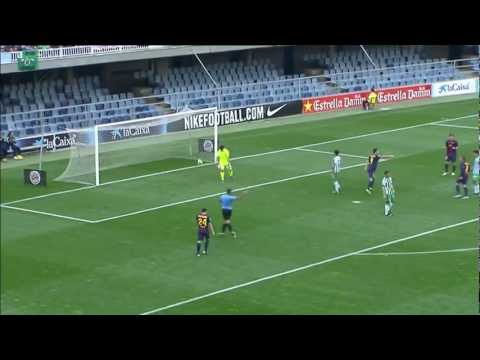 La Liga | Gol de Luís Alberto (4-0) en el FC Barcelona B - Racing de Santander | 25-11-2012 | J15