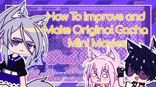 How to Make Original Gacha Mini Movies | Gacha Club Tutorial
