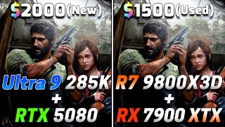 Core Ultra 9 285K + RTX 5080 vs Ryzen 7 9800X3D + RX 7900 XTX | PC Gameplay Tested