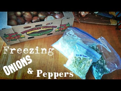 Food Storage | Freezing Onions & Peppers