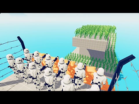 Starwars vs Zombie 300 Units - TABS 4K 60FPS