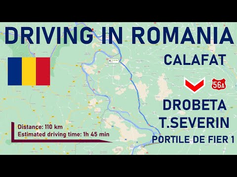 ROAD TRIP 2021 - PART 15 ROMANIA: VIDIN / CALAFAT - DN56A- DROBETA TURNU SEVERIN (Porțile de Fier I)