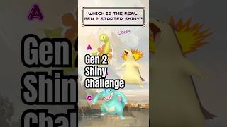 Gen 2 shiny challenge. Can you pick which of these fully evolved starters is the real shiny??