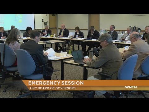 UNC Board of Governors hold emergency meeting in Cary