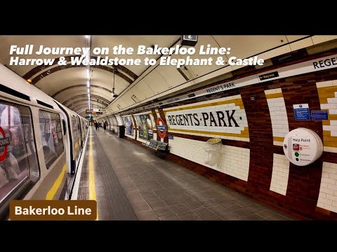Full Journey on the Bakerloo Line: Harrow & Wealdstone to Elephant & Castle 