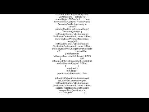 Move TextField up when the keyboard has appeared in SwiftUI