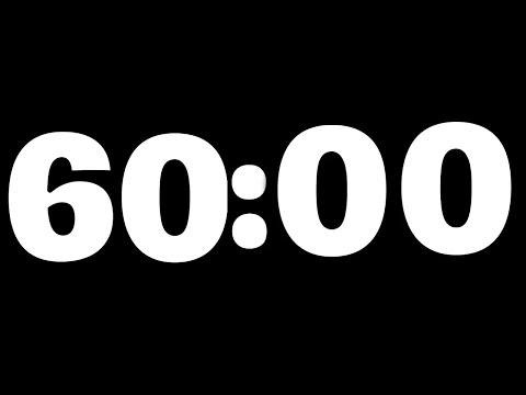 ⏳🌟 ¡Temporizador de 60 Minutos para Enfoque y Productividad! | Cuenta Atrás con Alarma 🎯