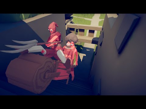 WHEELBARROW Climbing Stairs VS Custom Units - EPIC COMEBACK! TABS