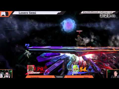 BW April Smash 4 - Vermanubis (Ganondorf) vs. Wangz (Shiek) - Losers Semis