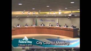 preview picture of video '02/03/2015 - Federal Way City Council - Regular Meeting'