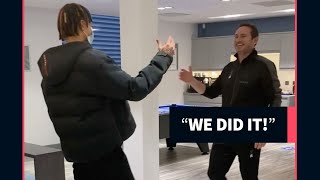“We did it!” - Frank Lampard greets Dele Alli at the Everton training ground