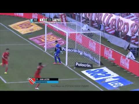 Gol de Lucero. 1. Independiente 1 - Chicago 0. Fecha 25. Primera División 2015. FPT.