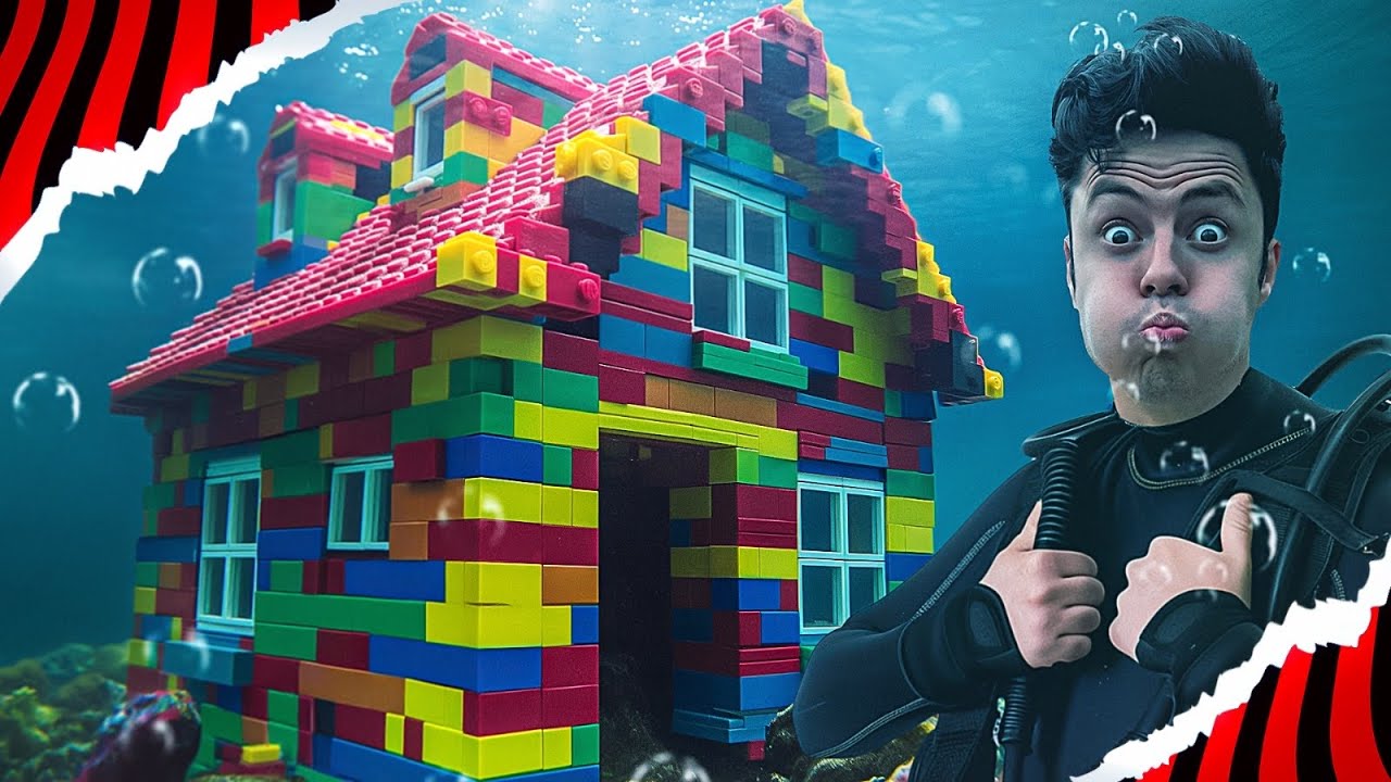FIZ UMA CASA DE LEGO AQUÁTICA!